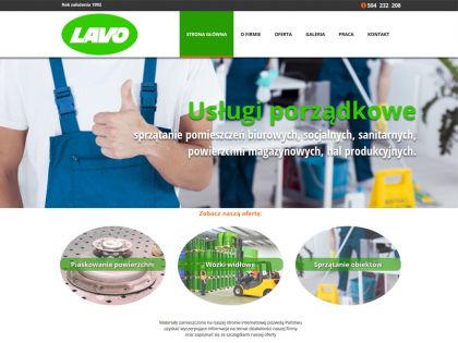 Lavo - Piaskowanie, wózki widłowe, sprzątanie obiektów