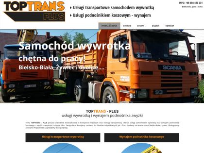 TOPTRANS - PLUS - usługi wywrotką i wynajem podnośnika zwyżki